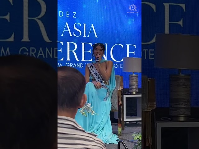 Singing queen: Miss World Asia 2025 Krishnah Gravidez hopes to hone in on music career