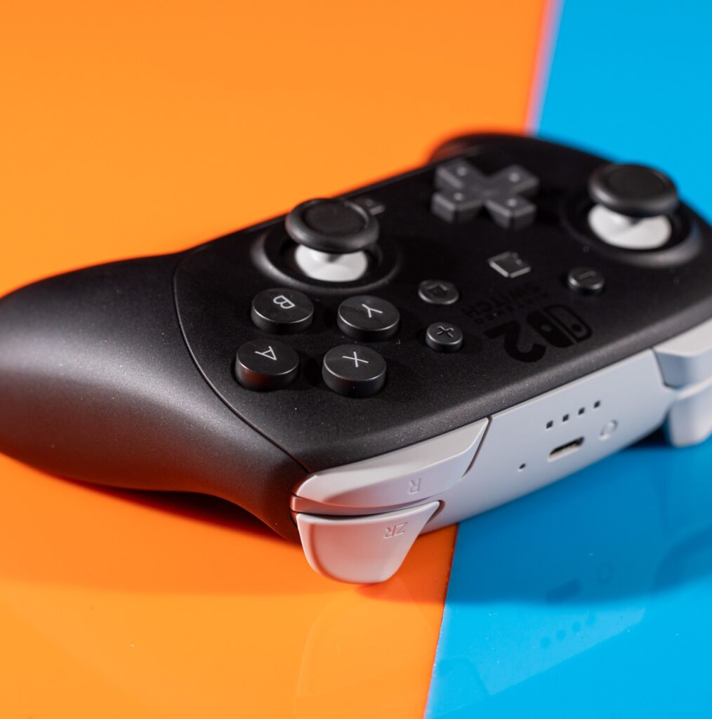 A photo of the Nintendo Switch 2 Pro Controller.