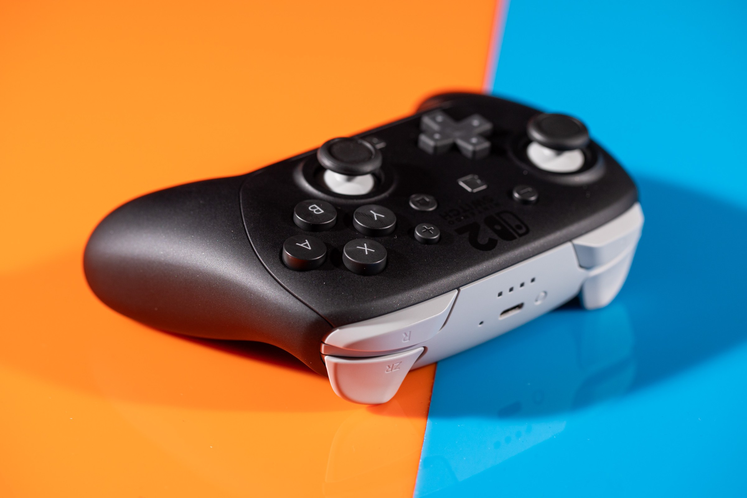 A photo of the Nintendo Switch 2 Pro Controller.