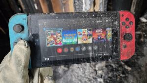 Nintendo Switch miraculously survives house fire that destroyed almost everything