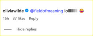 Olivia Wilde comment