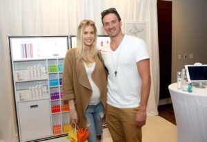 Lochte (right) and Reid (left) at a Los Angeles hotel in 2017.