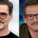 Pedro Pascal (left) and George Gountas, the lighting designer for “The Daily Show,” and the winner of a New York-based Pedro Pascal lookalike contest.