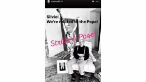 Madonna Instagram story about the pope