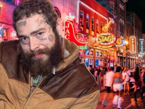 post malone Broadway street in Nashville getty comp