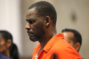 R. Kelly at a court hearing.
