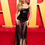Sabrina Carpenter at the Vanity Fair Oscar Party.