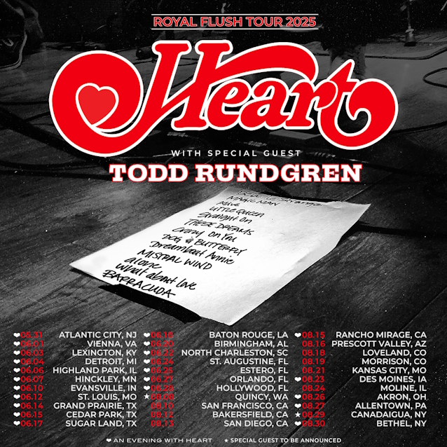 See HEART's Entire Concert In Vienna, Virginia During Spring/Summer 2025 Leg Of 'Royal Flush' Tour