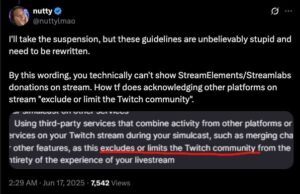Nuttylmao Twitch ban tweet
