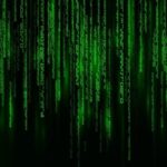 the matrix style raining numbers