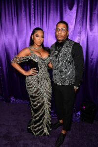 ATLANTA, GEORGIA - JUNE 08: Ashanti and Nelly attend 3rd Annual Birthday Ball for Quality Control CEO Pierre "P" Thomas at The Fox Theatre on June 08, 2023 in Atlanta, Georgia. (Photo by Paras Griffin/Getty Images)