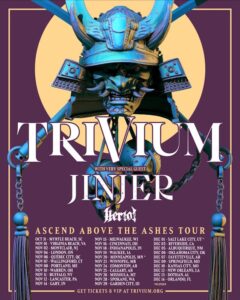 TRIVIUM Announces Fall 2025 North American Tour With JINJER And HERIOT