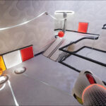 A screenshot from the video game ChromaGun 2: Dye Hard.