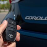 Toyota Corolla closeup with car keys