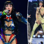 Watch the scary moment Katy Perry gets ambushed, startled by rogue fan on stage