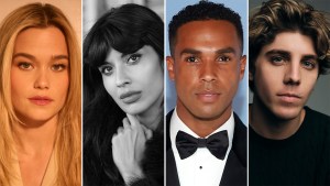 L-R: Sarah Catherine Hook, Jameela Jamil, Lucien Laviscount, and Lukas Gage
