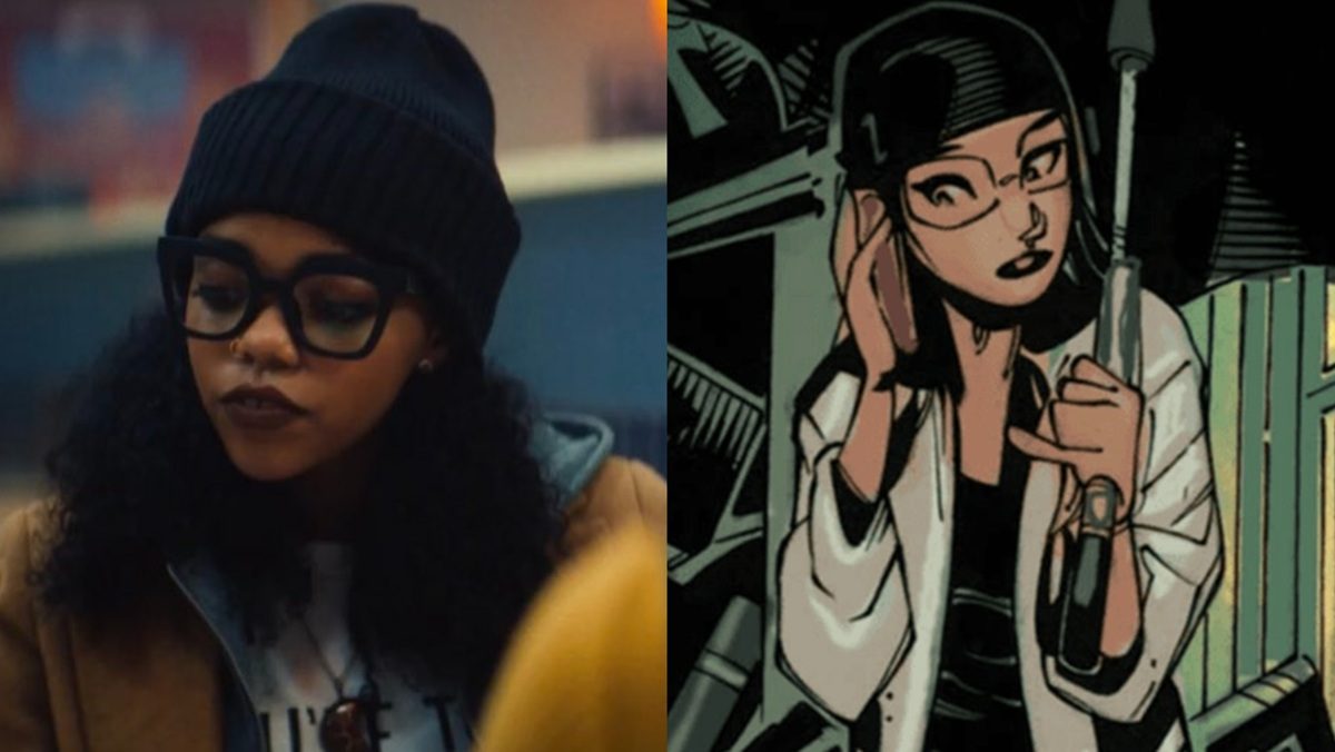(Lef) Regan Aliyah as Zelma Stanton in Ironheart (Right) Zelma Stanton in Marvel Comics.