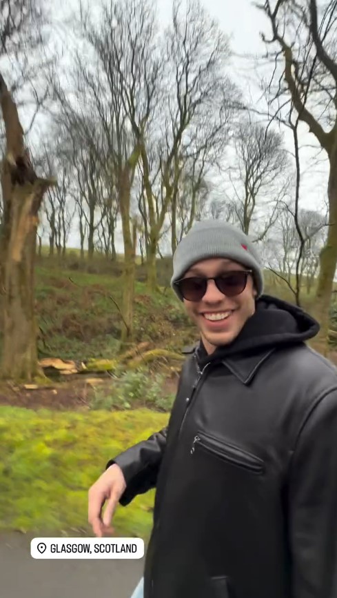 Pete Davidson in Glasgow, Scotland.
