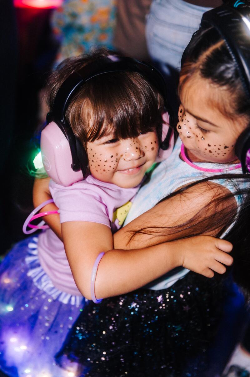 Babies and toddlers at a rave.