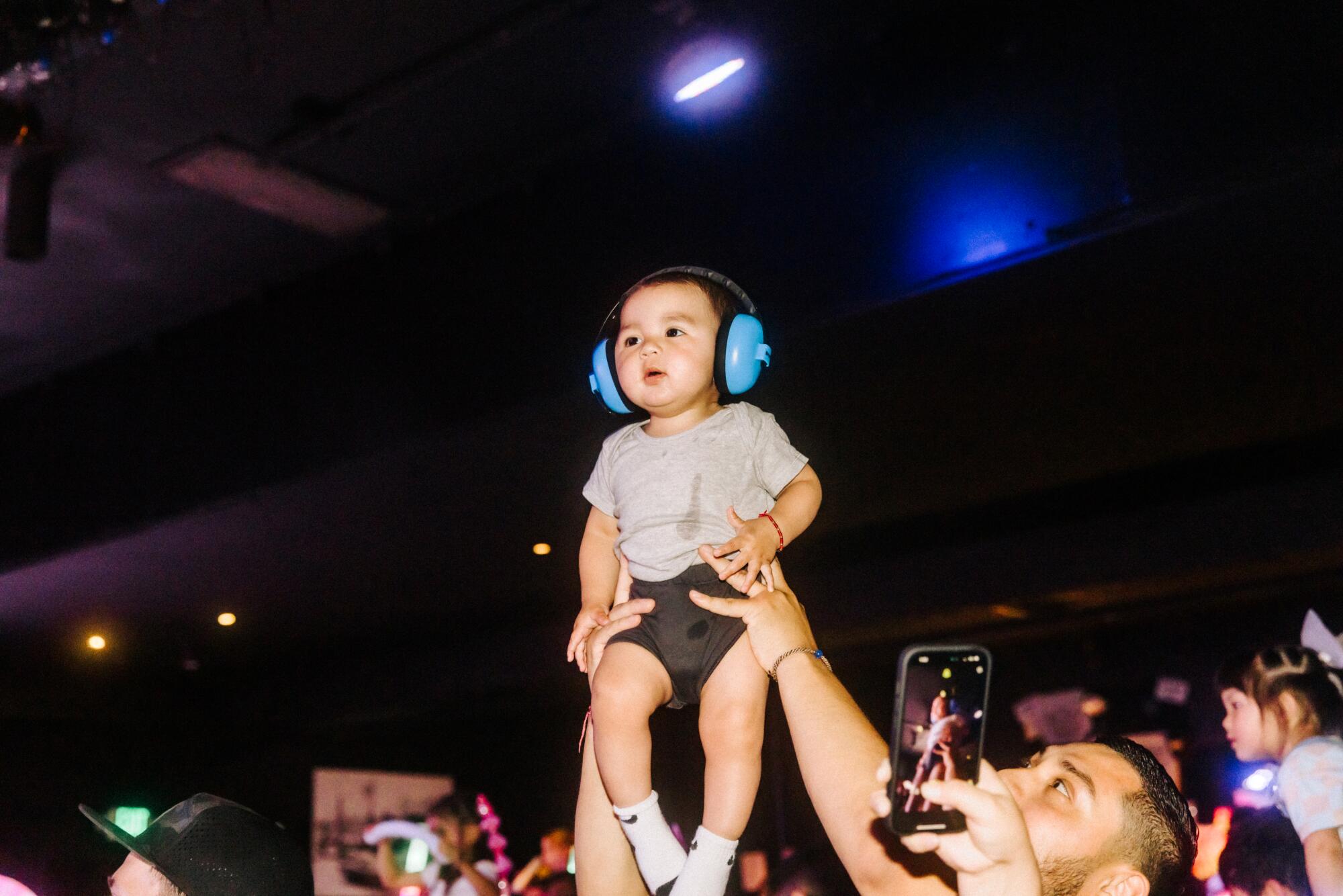 Babies and toddlers at a rave.