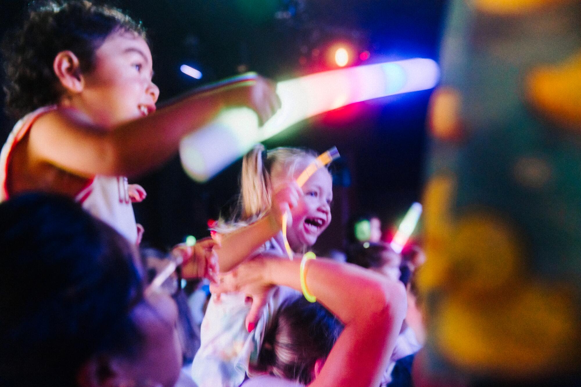 Babies and toddlers at a rave.