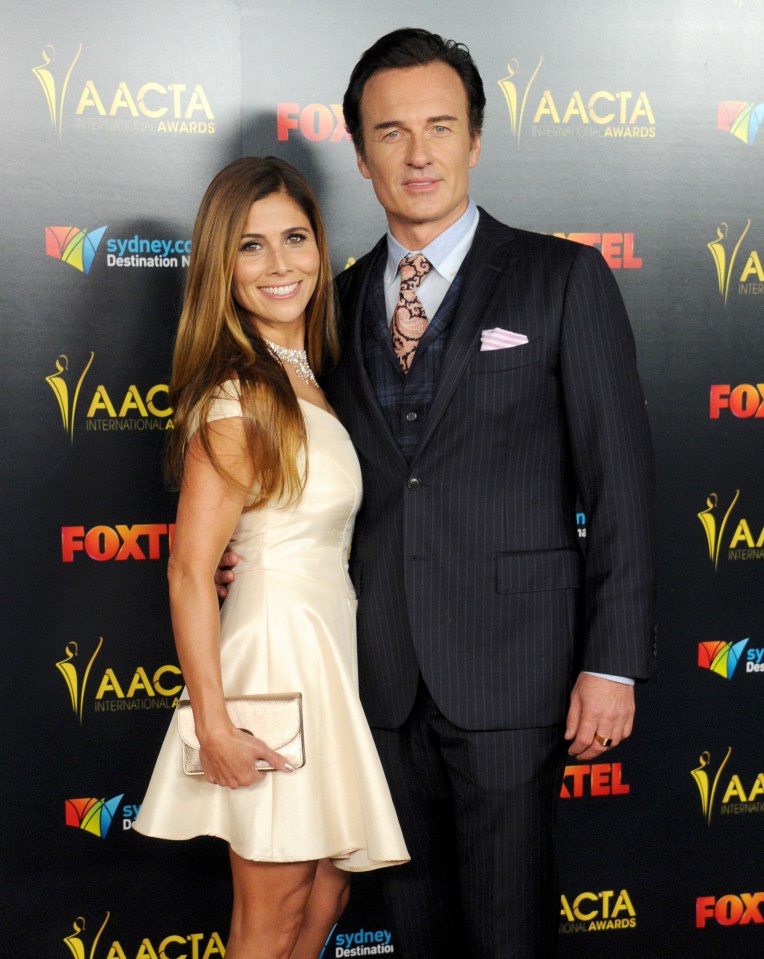 Julian McMahon and Kelly Paniagua at the AACTA International Awards.
