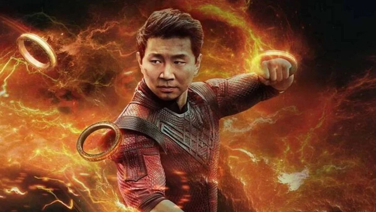 Simu Liu as Shang-Chi in a promotional image Shang-Chi and the Legend of the Ten Rings.