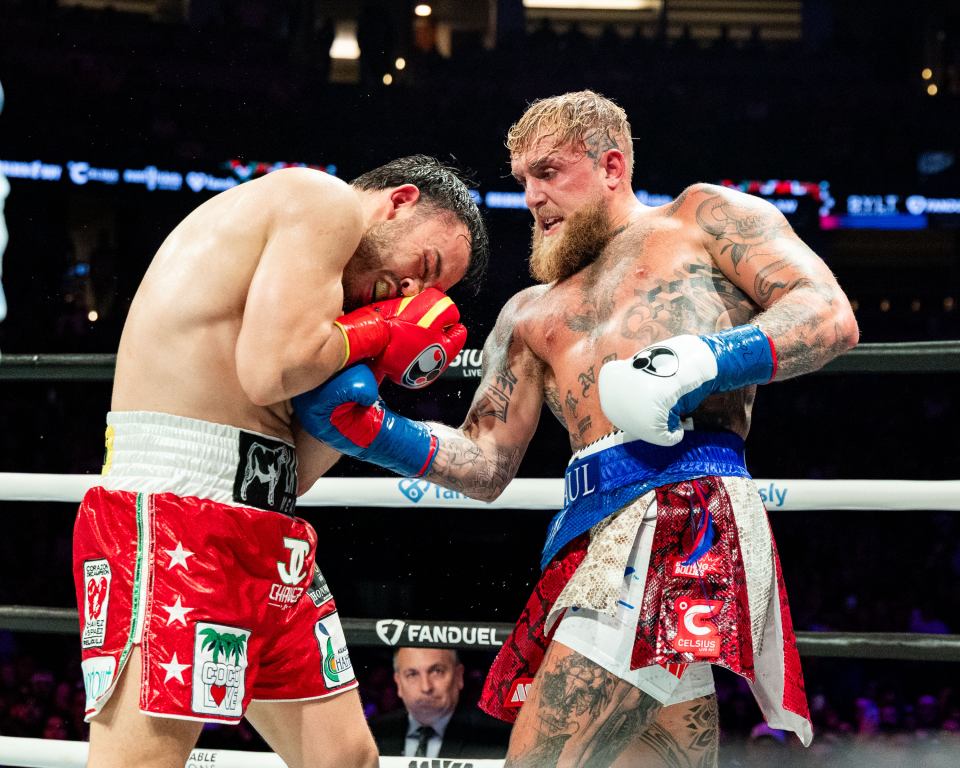 Jake Paul vs. Julio Cesar Chavez Jr. boxing match.