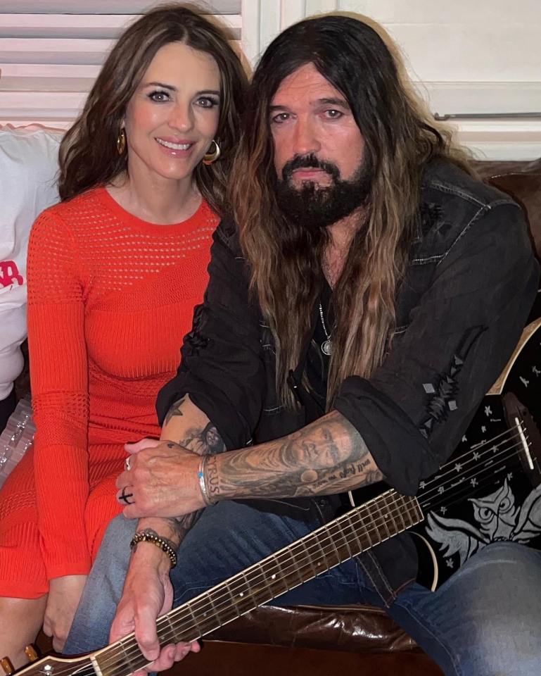 Liz Hurley and Billy Ray Cyrus.