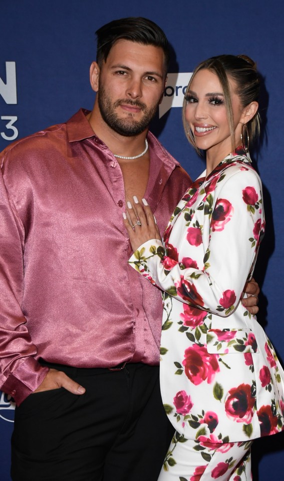 Brock Davies and Scheana Shay at BravoCon 2023.