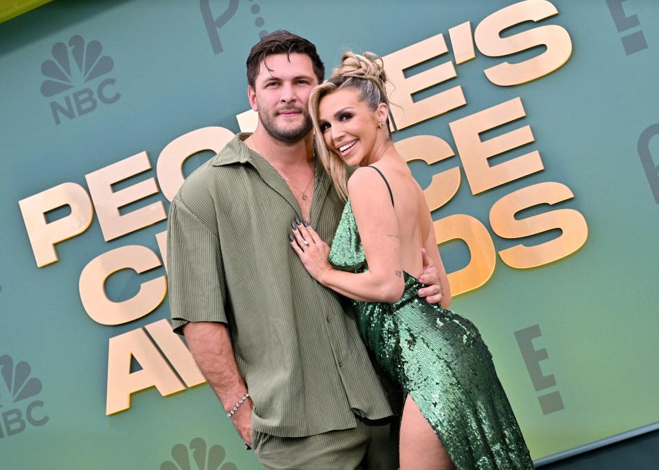 Brock Davies and Scheana Shay at the People's Choice Awards.