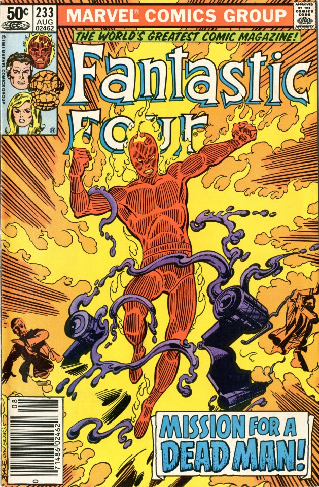 Fantastic Four comic book cover, issue #233.
