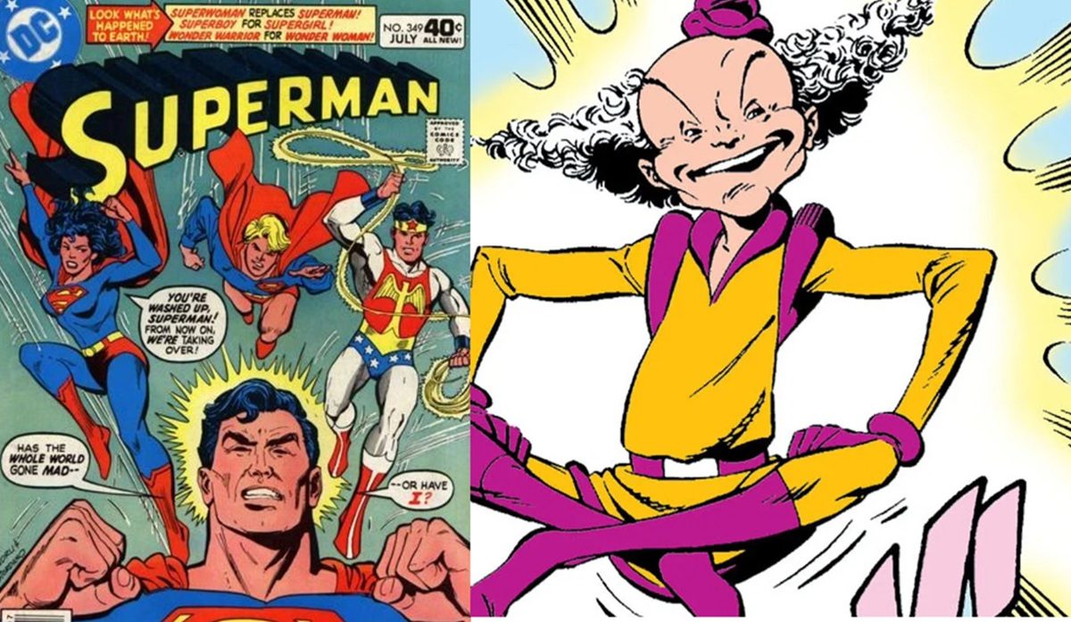 Mister Mxyzptlk plagues Superman in the Bronze Age of comics.