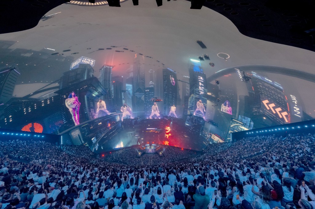 The Backstreet Boys kicked off their “Into The Millennium” summer residency at Las Vegas’ Sphere this weekend, becoming the first pop act to play the cutting-edge venue.

Produced by Live Nation, the sold-out shows featured hits like “I Want It That Way” and “Larger Than Life,” amplified by the Sphere’s 160,000-square-foot LED dome, the world’s highest-resolution screen.