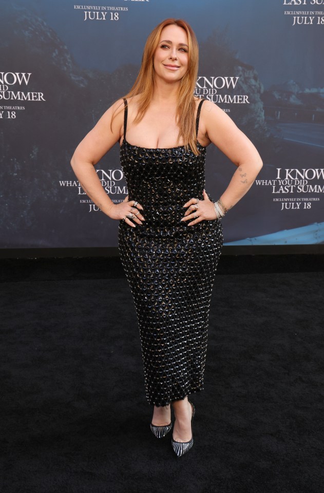 Jennifer Love Hewitt at the premiere of "I Know What You Did Last Summer."