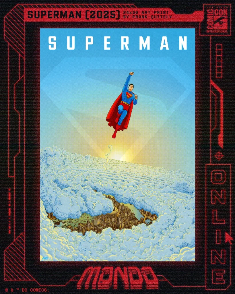 SUPERMAN 2025 SDCC Exclusive Mondo Poster - Frank Quitely
