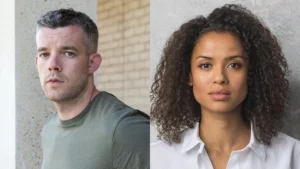 image of two main characters from land between war and sea