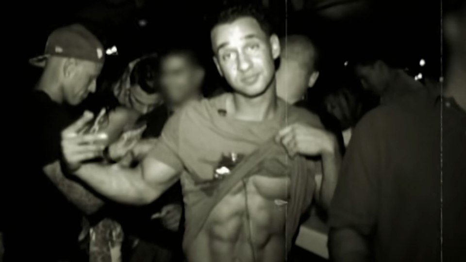 Mike "The Situation" Sorrentino in a nightclub.