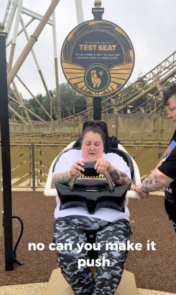 Im a theme park fat tester - I spent my day squeezing into seats, , TAKEN WITH NO PERMISSION:, https://www.tiktok.com/@team.topsy/video/7527357901892111638
