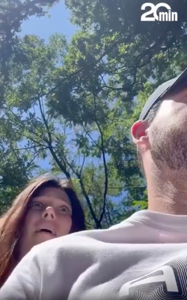 A man surprised by his online date's husband.