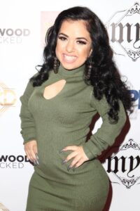 Brittney Guzman at a charity toy drive.