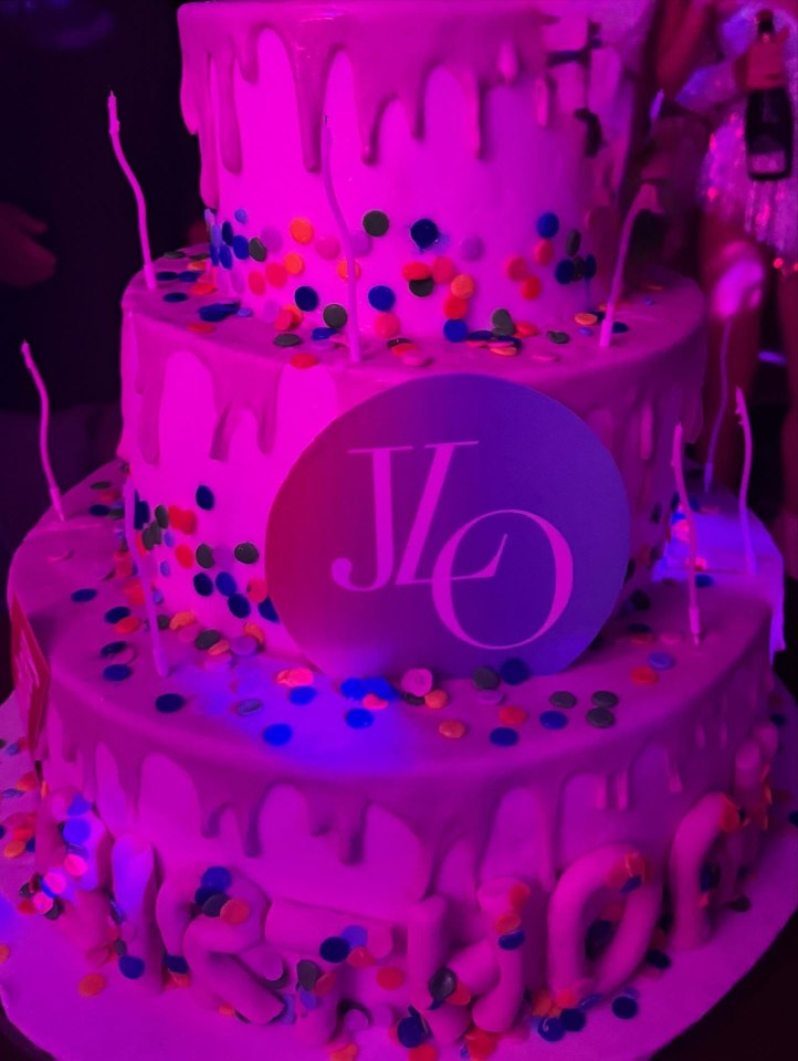Jennifer Lopez's 56th birthday cake.