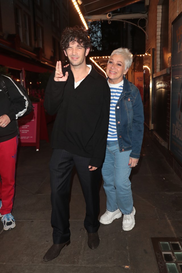 Matty Healy and his mother, Denise Welch, posing together.