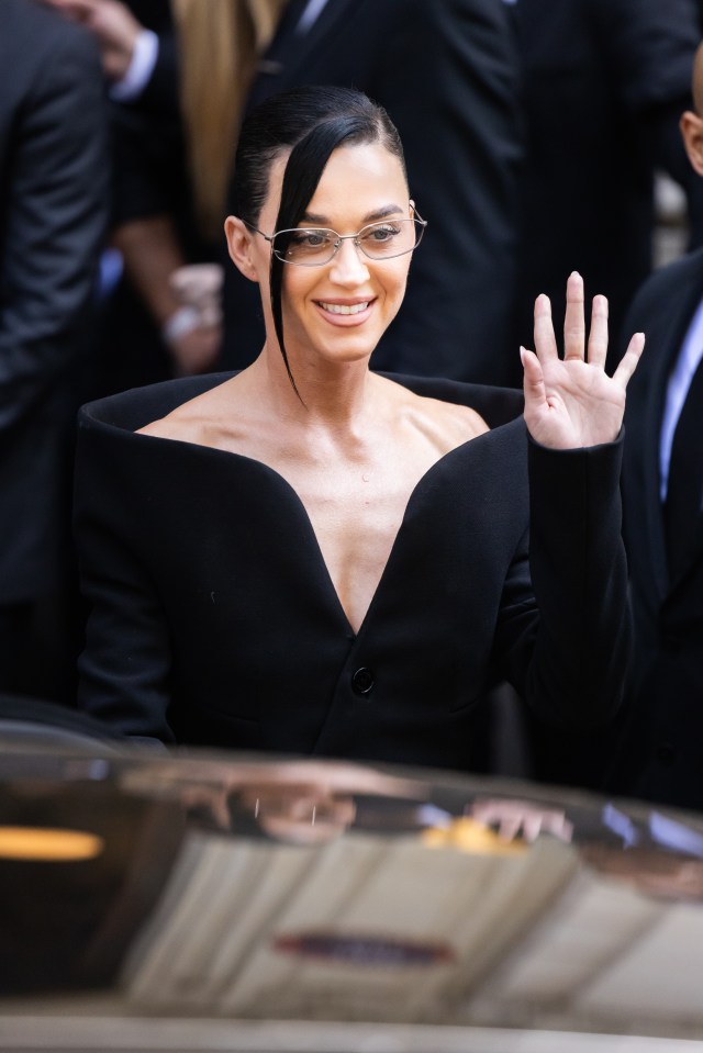 Katy Perry at the Balenciaga Haute Couture Fall/Winter show.