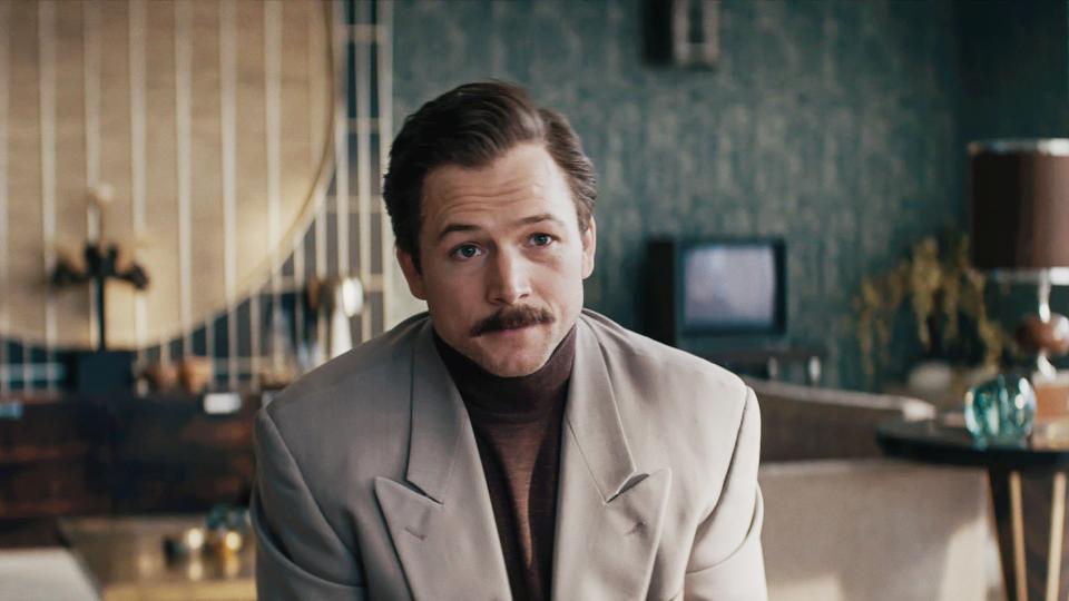 Taron Egerton in the film *Tetris*.