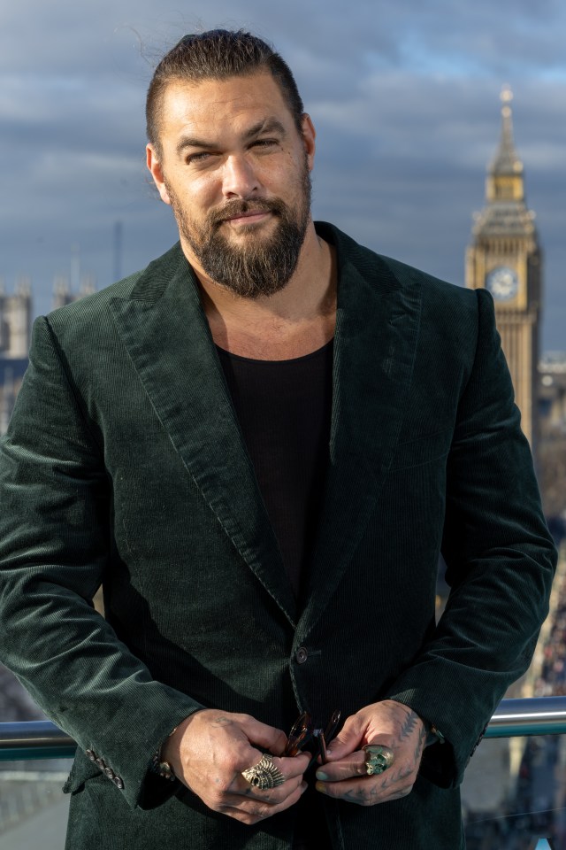 Jason Momoa at the Aquaman photocall.