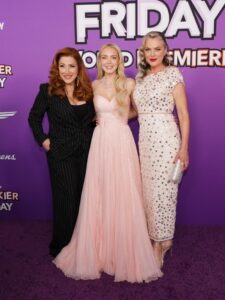 Lisa Ann Walter, Lindsay Lohan, and Elaine Hendrix at the Freaky Friday premiere.