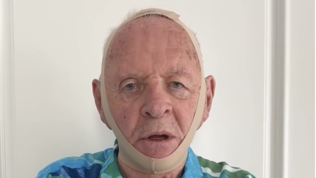 Anthony Hopkins Spoofs Kim Kardashian for Hannibal Lecter SKIMS Mask