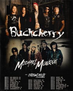 BUCKCHERRY Announces Fall 2025 U.S. Tour With MICHAEL MONROE
