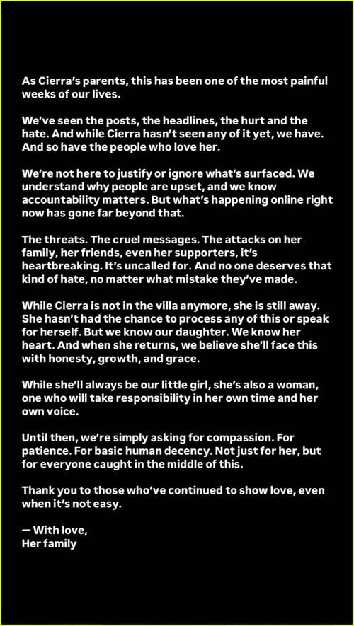 cierra statement
